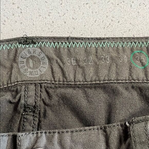 Linksoul Men's Slim Jeans Faded Green Size 35/32 - Picture 2 of 8